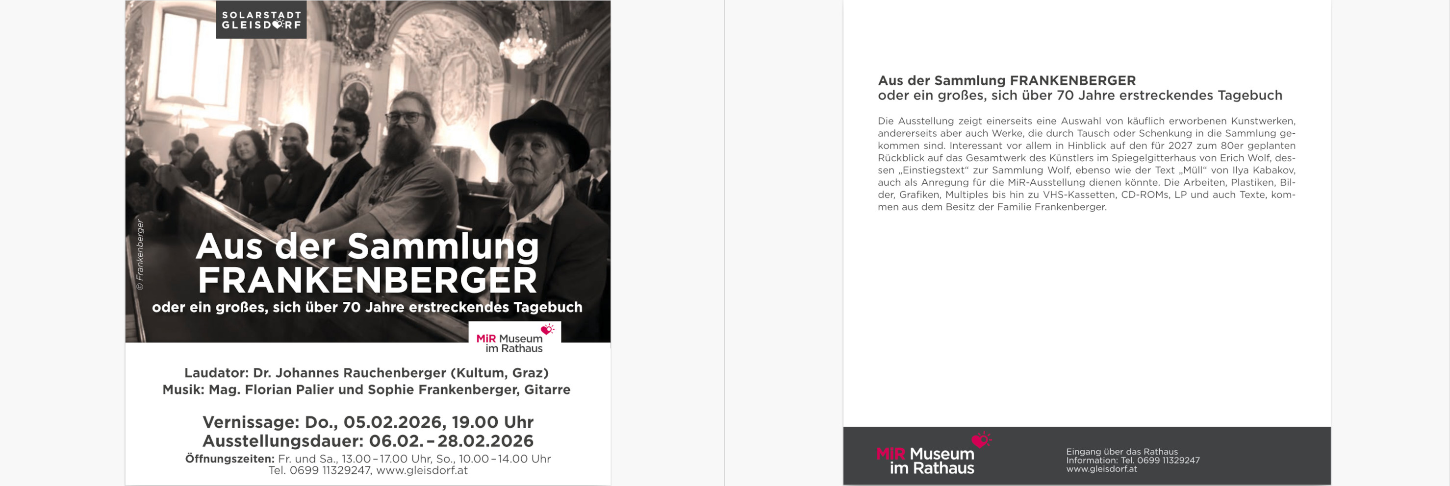 Aus der Sammlung Frankenberger, Museum im Rathaus, Gleisdorf 2026